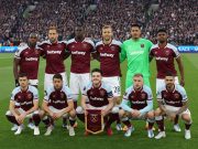 West Ham United players pose for a team group photo before the match Action Images via Reuters/Matthew Childs