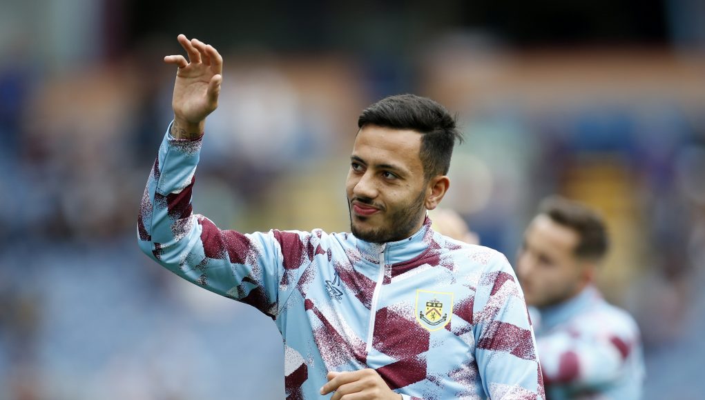 Burnley's Dwight McNeil during the warm up before the match Action Images via Reuters/Ed Sykes